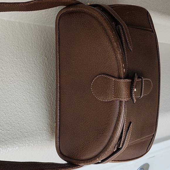 Authentic Rare Vintage GUCCI Leather Crossbody Bag Train Case Style Brown - Picture 5 of 14